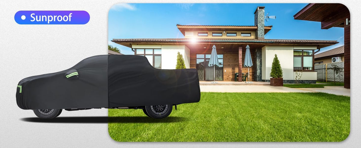 Car Cover Custom Fit for Honda CRV 1997-2025,Toyota RAV4 1996-2025, 6 Layers Truck Cover Waterproof All Weather for Automobiles,Outdoor Full Exterior Cover,Rain, Sun, Wind Protection,Black