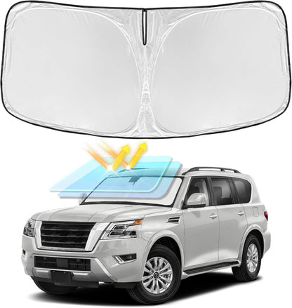 for Toyota Tacoma 2016-2023 2024 2025 2026 Sun Shade Sunshade Windshield Cover - 4 Layers Front Window Shade Custom Fit Tacoma 2Dr 4Dr Pickup Sun Visor 240T Shade Blocks UV Rays Car Accessories - Colors C