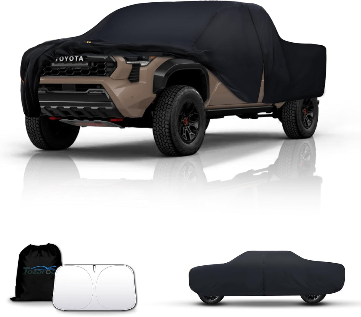 Car Cover Waterproof All-Weather,Outdoor Full Exterior Automobiles Sedan/Coupe (Length 186-193 inch) with Windshield Sun Shade Universal Fit Toyota Camry, Tesla Model 3, Accord etc