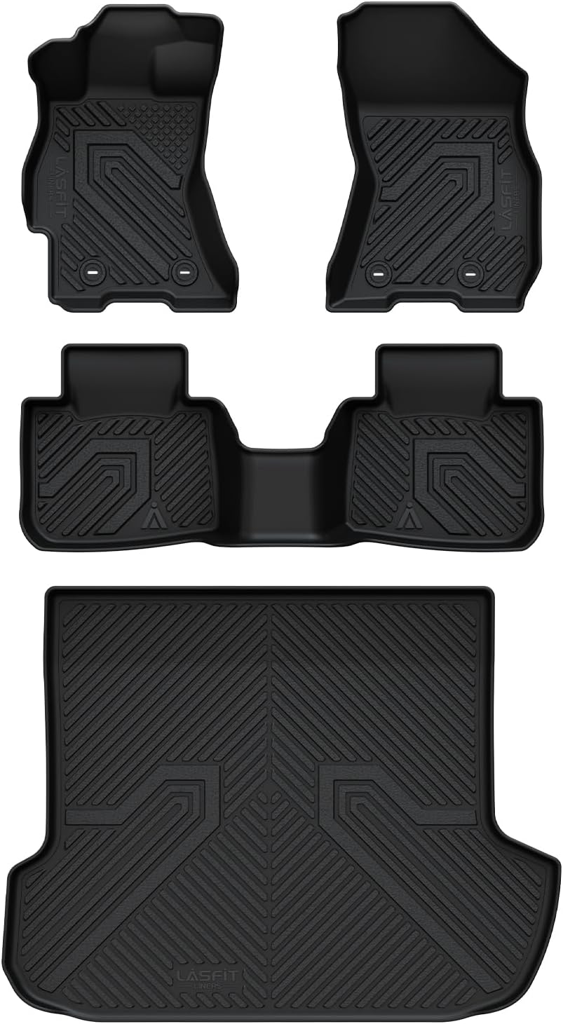LASFIT Floor Mats Fits for Hyundai Sonata 2020-2026 (Only for FWD & Gas) & Kia K5 2021-2025 (Only for FWD) Custom Fit TPE All Weather Floor Liners Car Mats Accessories, Black