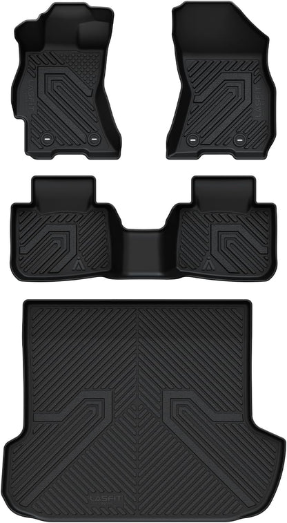 LASFIT Floor Mats Fits for Hyundai Sonata 2020-2026 (Only for FWD & Gas) & Kia K5 2021-2025 (Only for FWD) Custom Fit TPE All Weather Floor Liners Car Mats Accessories, Black