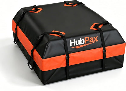 21 Cu Ft. Car Rooftop Cargo Carrier Bag Car Roof Top Bag Cargo Carrier | Fit All Vehicle with/Without Rack, Includes Anti-Slip Mat, 8 Reinforced Straps, 6 Door Hooks, Luggage Lock