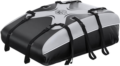 Sailnovo Rooftop Cargo Carrier Roof Bag,20 Cubic feet Soft PVC Waterproof Roof Bag for Most Vehicles with/Without Rack with Strap,Anti-Slip Mat,Padlock,Foldable Car Top Carrier for Road Trip Camping