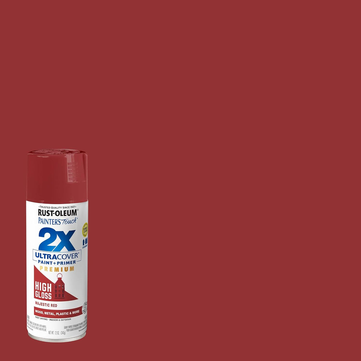 Rust-Oleum 334029 Painter's Touch 2X Ultra Cover Spray Paint, 12 oz, Gloss Clear - Colors D