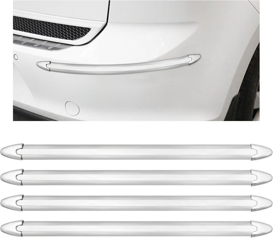 4 PCS Car Bumper Protector Strip, Anti-Scratch Front and Rear Bumper Corner Trim Sticker, Anti-Collision Patch Bumper Guard Strip, Universal Car Accessories for SUV Truck