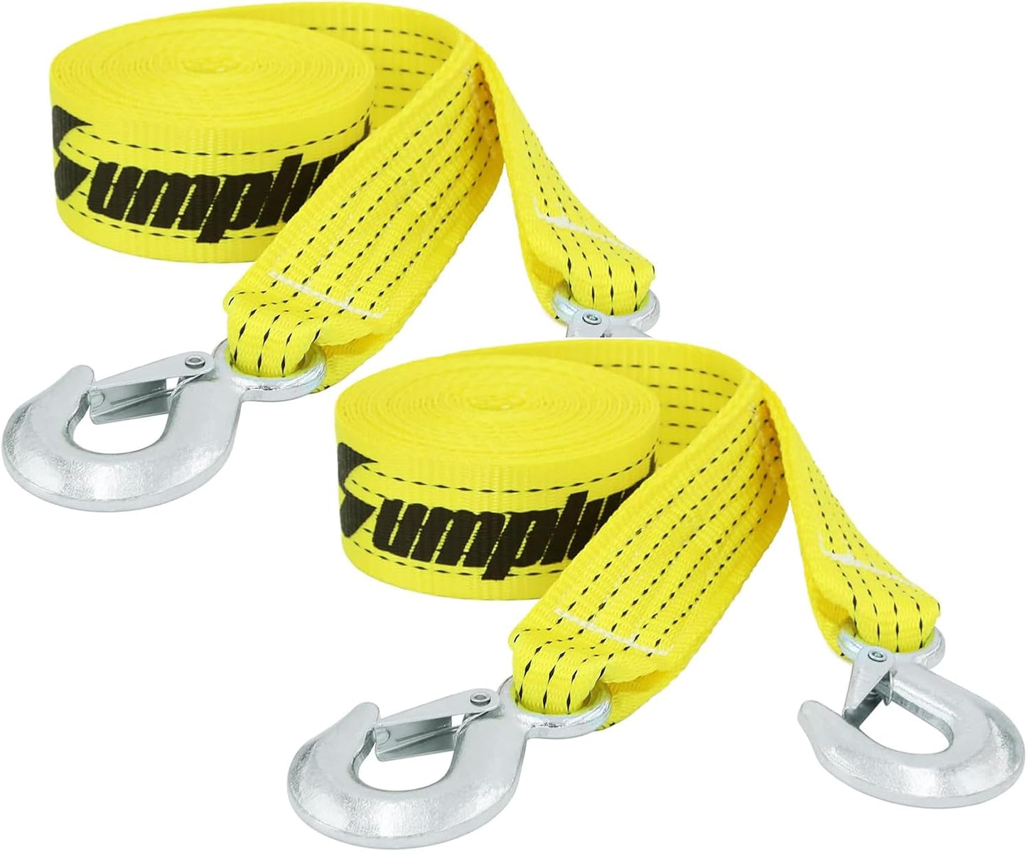 ATV Tow Strap with Hooks 20 ft,15000 lbs Towing Straps Heavy Duty with Hook 2 inch x 20 Foot Ropes for Trucks Vehicles Acessories,Cable for Truck Boat,Roadside Emergency Car Kit
