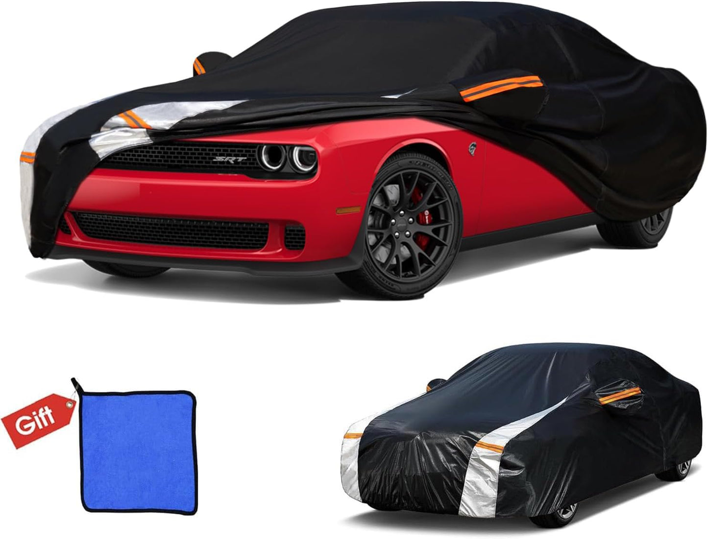 Large SUV Car Cover for Chevy Suburban 100% Waterproof All Weather, Heavy Duty Outdoor Full Exterior Covers Rain Sun Wind UV Protection. - Colors B