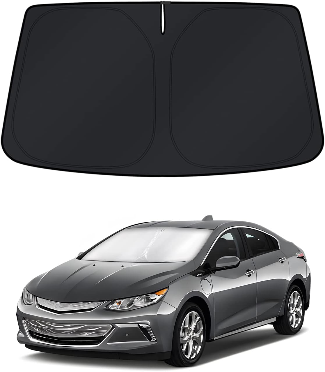 KUST Windshield Sun Shade for Toyota RAV4 2019-2022 2023 2024 2025 2026 Window Accessories Shade Sun Visor Cover Foldable Block UV Rays - Colors E