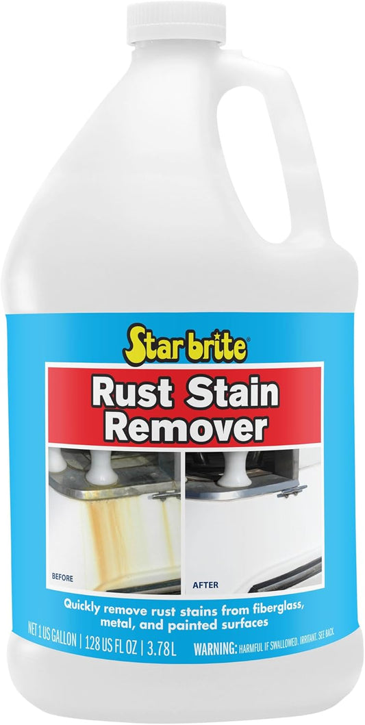 STAR BRITE Rust Stain Remover Spray - Instantly Dissolve Corrosion Stains on Fiberglass, Vinyl, Fabric, Metal & Painted Surfaces - Also Removes Sprinkler Stains - 22 Ounces (089222SS)