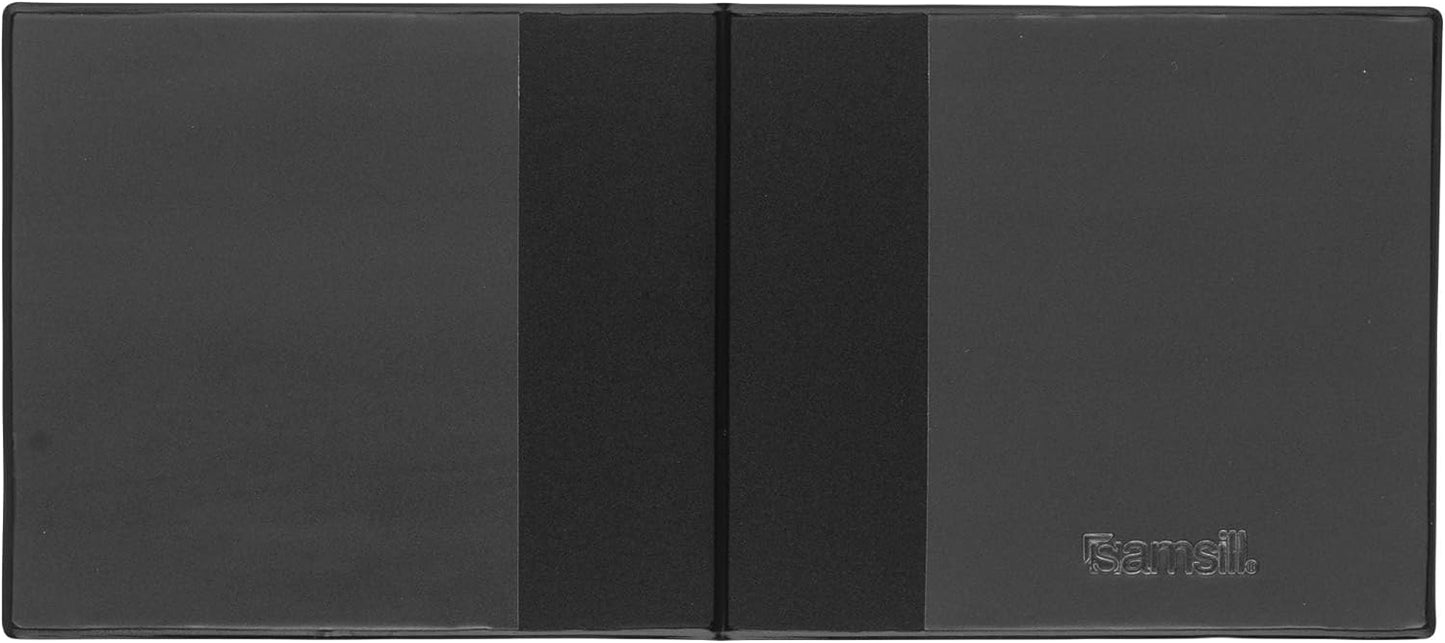 Samsill 2 Pack Car Registration and Insurance Holder, 5.25" x 4.75" Black Glove Box Organizer, Perfect for Multiple Vehicles