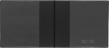 Samsill 2 Pack Car Registration and Insurance Holder, 5.25" x 4.75" Black Glove Box Organizer, Perfect for Multiple Vehicles