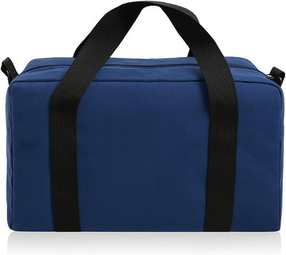 Small Tool Bag,Close Top Wide Mouth Tool Organizer Bag,Large Capacity Tool Bags for Men,Canvas Tool Storage Bag for Storage Handbag for Screwdrivers,Wrench,Pliers Hand Tools (black, 12 Inch)
