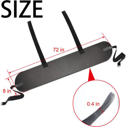 Universal Car Bumper Protector Guard, Rear Bumper Protector for Cars ONLY, Black Rear Bumper Guard 72" x 8.07" x 0.4"