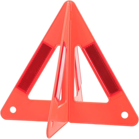 Unomor Car Road Warning Sign Reflective Road Safety Kit Triangle Emergency Reflective Triangle for Roadside Assistance Vehicle Maintenance Construction Portable Lightweight 10.07 X 10.07 X 8.85 in