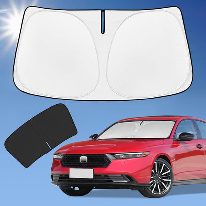 for Toyota Tacoma 2016-2023 2024 2025 2026 Sun Shade Sunshade Windshield Cover - 4 Layers Front Window Shade Custom Fit Tacoma 2Dr 4Dr Pickup Sun Visor 240T Shade Blocks UV Rays Car Accessories - Colors A