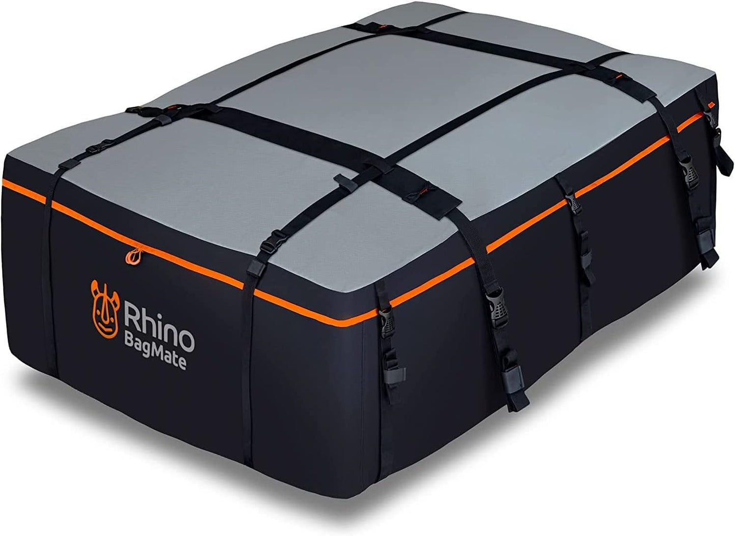 19 Cubic Feet Roof Bag – Safety Tested Heavy-Duty Waterproof Rooftop Cargo Carrier for All Cars & SUVs (with or Without Rack) – Includes Protective Mat & Storage Bag – Military-Grade 840D PVC