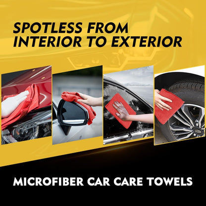 HOMEXCEL Microfiber Cleaning Cloth 12 Pack, 12.5 x 12.5 inch Microfiber Towels for Cars, Ultra Absorbent Washing Cloth, Lint Free Streak Free Cleaning Rags for Car, Kitchen, and Window (Grey)