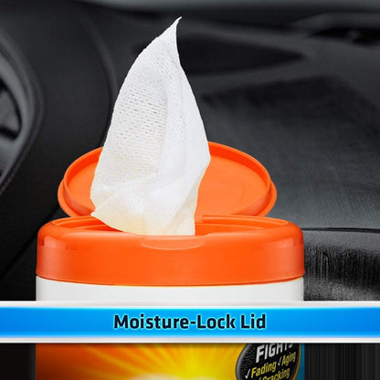 Armor All Car Interior Cleaner Wipes , Car Cleaning Wipes with Orange Cleans Dirt and Dust in Cars, Trucks and Motorcycles, 25 Count