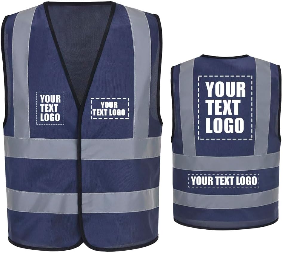 AYKRM 12 colour High visibility viz vest hi vis viz reflective work construction safety vest (XS-8XL) - Colors A