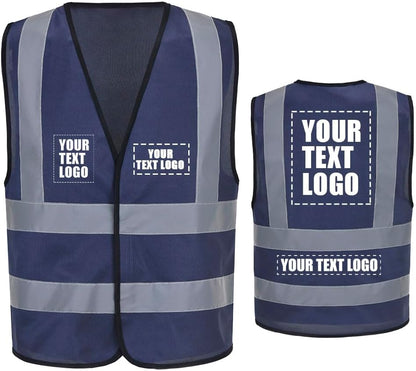 AYKRM 12 colour High visibility viz vest hi vis viz reflective work construction safety vest (XS-8XL) - Colors A