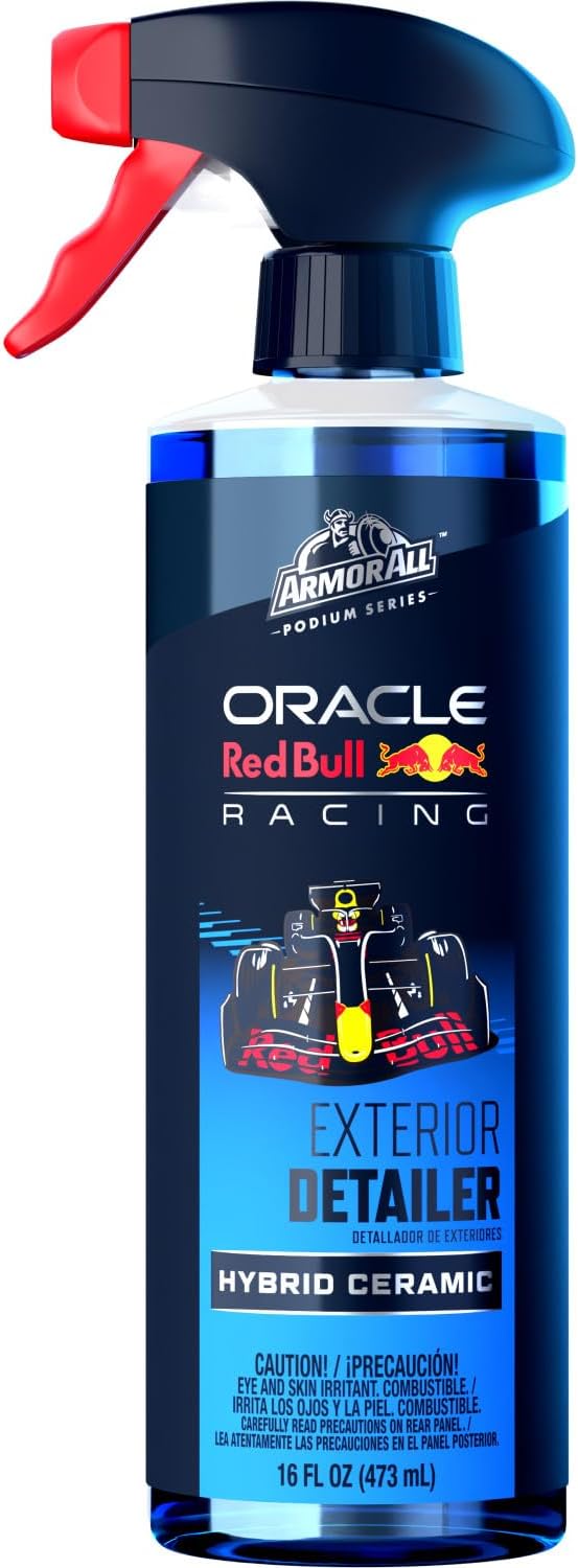 Armor All Podium Series High Shine Hybrid Ceramic Car Spray Wax, Safe on All Car Paint Finishes, Developed With Oracle Red Bull Racing, 16 fl oz