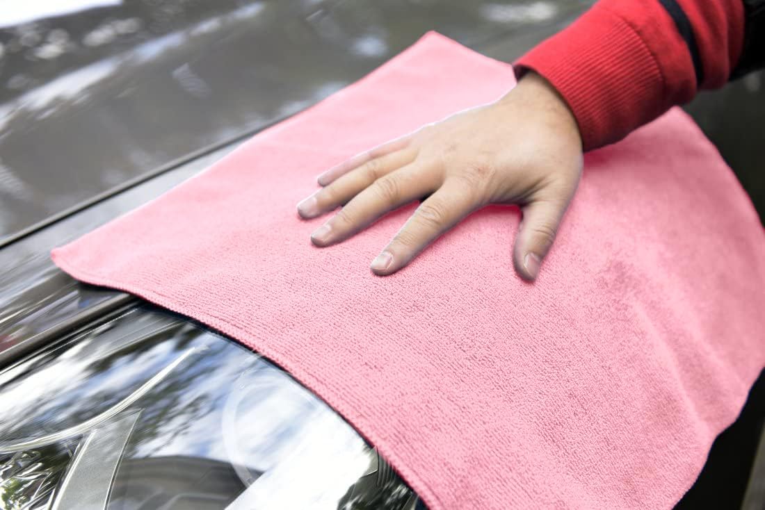 Avalon Towels Microfiber Cleaning Cloths (Value Pack of 36) - Size 16 x 16 Inches, Highly Absorbent Cleaning Rags, Lint Free, Reusable and Washable, Microfiber Towels for Cars