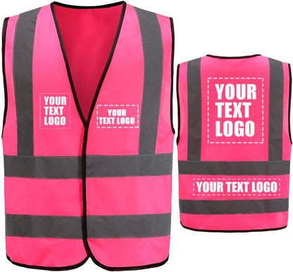 AYKRM 12 colour High visibility viz vest hi vis viz reflective work construction safety vest (XS-8XL) - Colors A