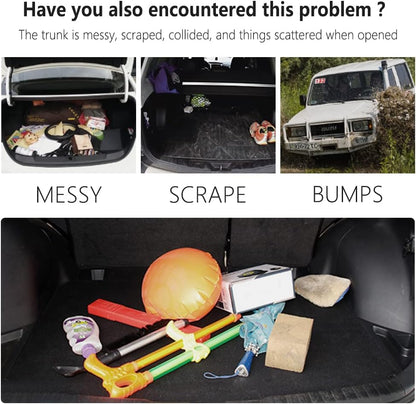 Car Rear Cargo Net with Good Elasticity&Tensile Strength Trunk Net Organizer for SUV Truck,Ideal Car Net Keeps Overlanding Accessories (L 43.3''x15.74'')