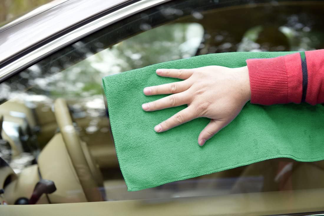 Avalon Towels Microfiber Cleaning Cloths (Value Pack of 36) - Size 16 x 16 Inches, Highly Absorbent Cleaning Rags, Lint Free, Reusable and Washable, Microfiber Towels for Cars