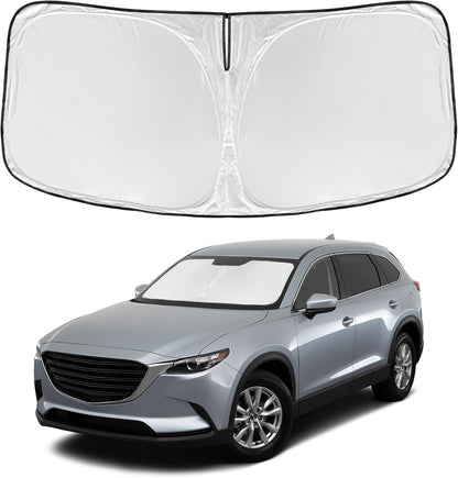 for Toyota Tacoma 2016-2023 2024 2025 2026 Sun Shade Sunshade Windshield Cover - 4 Layers Front Window Shade Custom Fit Tacoma 2Dr 4Dr Pickup Sun Visor 240T Shade Blocks UV Rays Car Accessories - Colors E