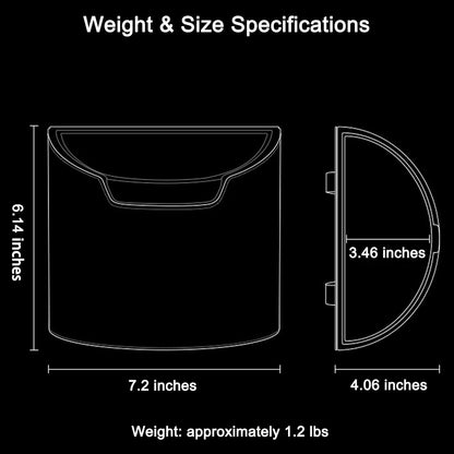 Leakproof Car Trash Can, Car Trash Bin with Removable Liner, Waterproof Automotive Garbage Can for Car Door, Seat Back, Console, Multipurpose Organizer for Vehicle Home Office (Black)