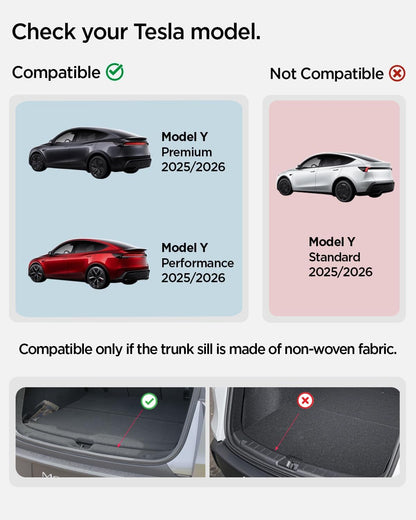 Spigen Rear Bumper Protector (270 Degree Bumper Guard & Scratch Resistant) for Tesla Model Y Juniper & Model Y L Accessories (Premium & Performance 2026/2025)