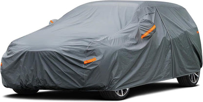 GUNHYI 16 Layers Car Cover Waterproof All Weather, Heavy Duty Outdoor Car Cover Universal Fit Sedan Toyota Camry, Tesla Model 3, Honda Accord, Nissan Altima, Kia K5/Stinger, Hyundai Sonata etc.