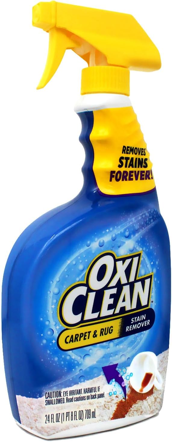 OxiClean Carpet & Rug Stain Remover Liquid Spray, 24 Fluid Ounce