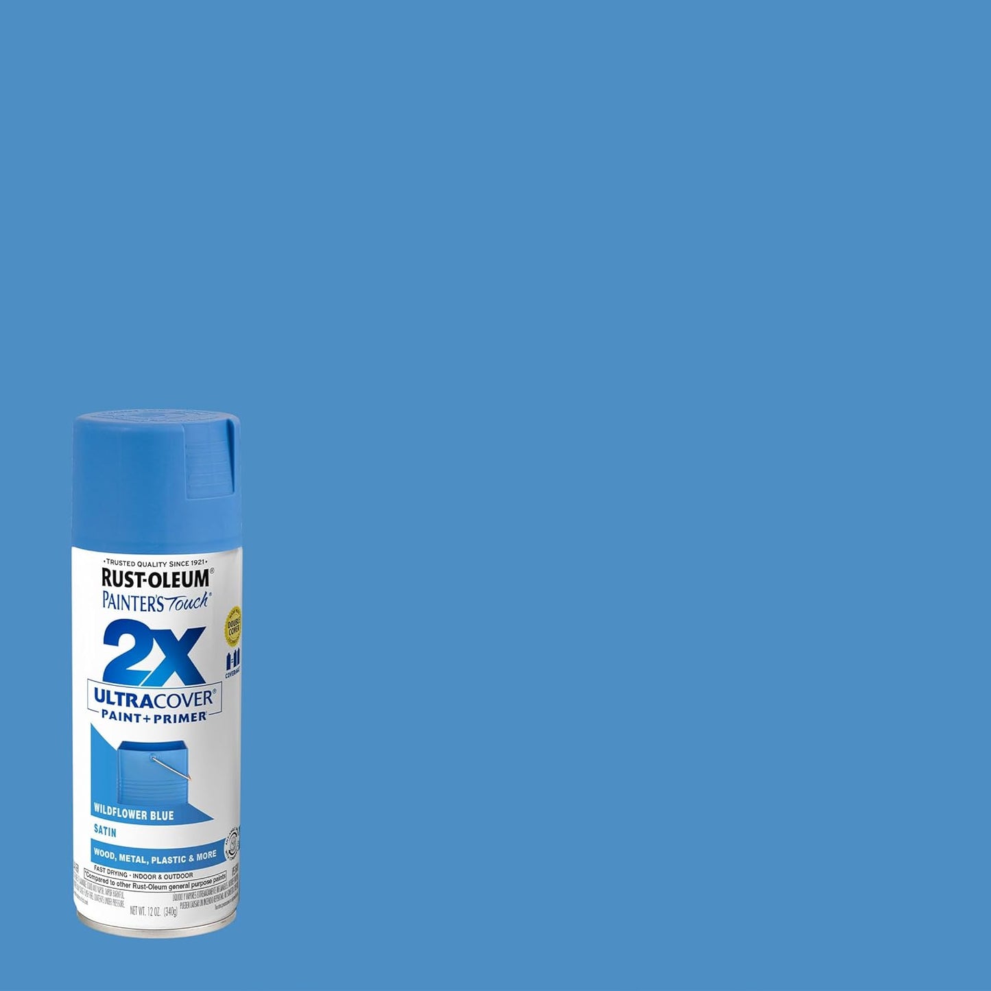 Rust-Oleum 334029 Painter's Touch 2X Ultra Cover Spray Paint, 12 oz, Gloss Clear - Colors F