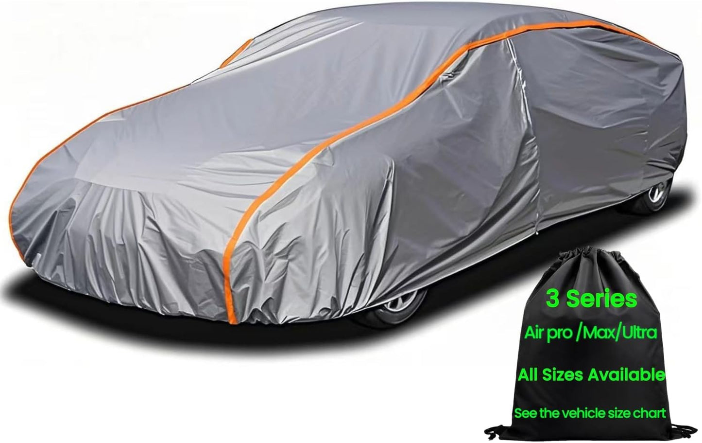 Waterproof Sport Car Cover, Super Lightweight Small Outdoor Car Cover Rain Car Covers for Automobiles All Weather Waterproof Fit Coupe 163" to 178"