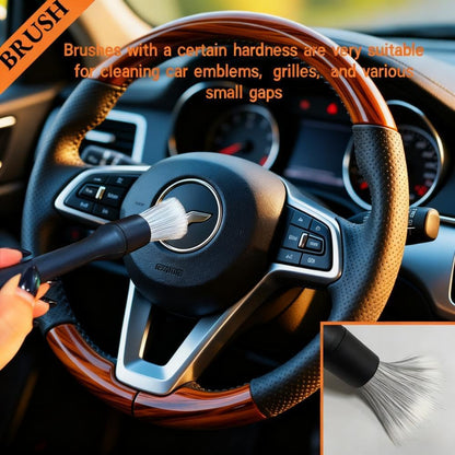 8 PCS Car Detailing Brush Set, Car Interior and Exterior Soft Bristle Cleaning Brushes, 4 Different Detailing Brushes for Auto Detailing, Dashboard, Vents, Wheels and Tires