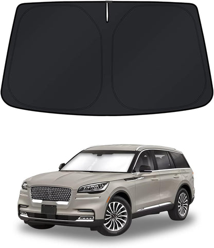 KUST Windshield Sun Shade for Toyota RAV4 2019-2022 2023 2024 2025 2026 Window Accessories Shade Sun Visor Cover Foldable Block UV Rays - Colors E