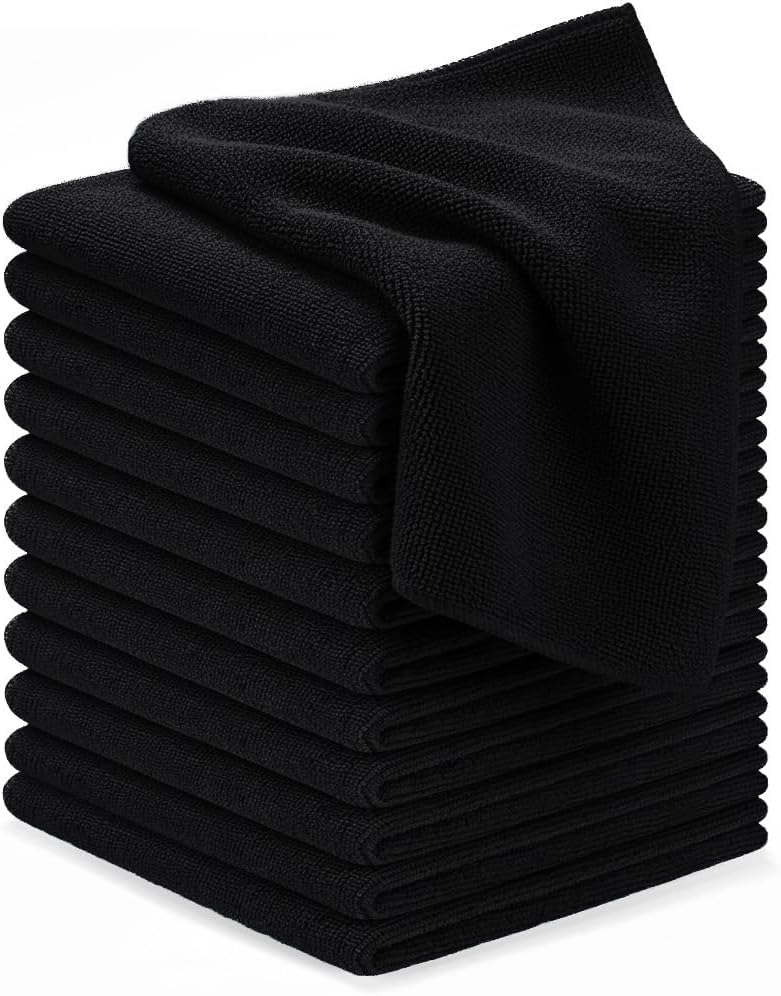 Avalon Towels Microfiber Cleaning Cloths (Value Pack of 36) - Size 16 x 16 Inches, Highly Absorbent Cleaning Rags, Lint Free, Reusable and Washable, Microfiber Towels for Cars