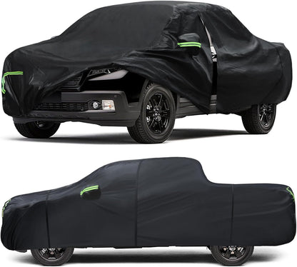 Car Cover Custom Fit for Honda CRV 1997-2025,Toyota RAV4 1996-2025, 6 Layers Truck Cover Waterproof All Weather for Automobiles,Outdoor Full Exterior Cover,Rain, Sun, Wind Protection,Black