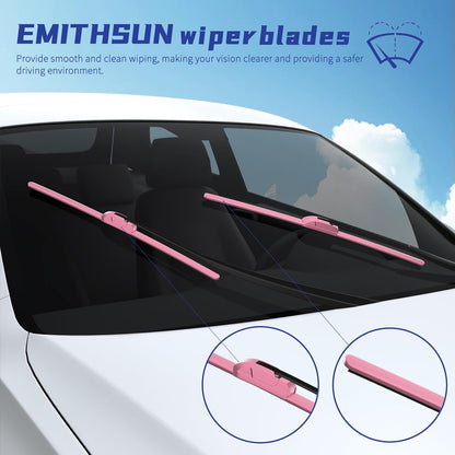 OEM QUALITY 26" + 16" Premium All-Seasons Stable And Quiet Windshield Wiper Blades(Set of 2) - Colors A