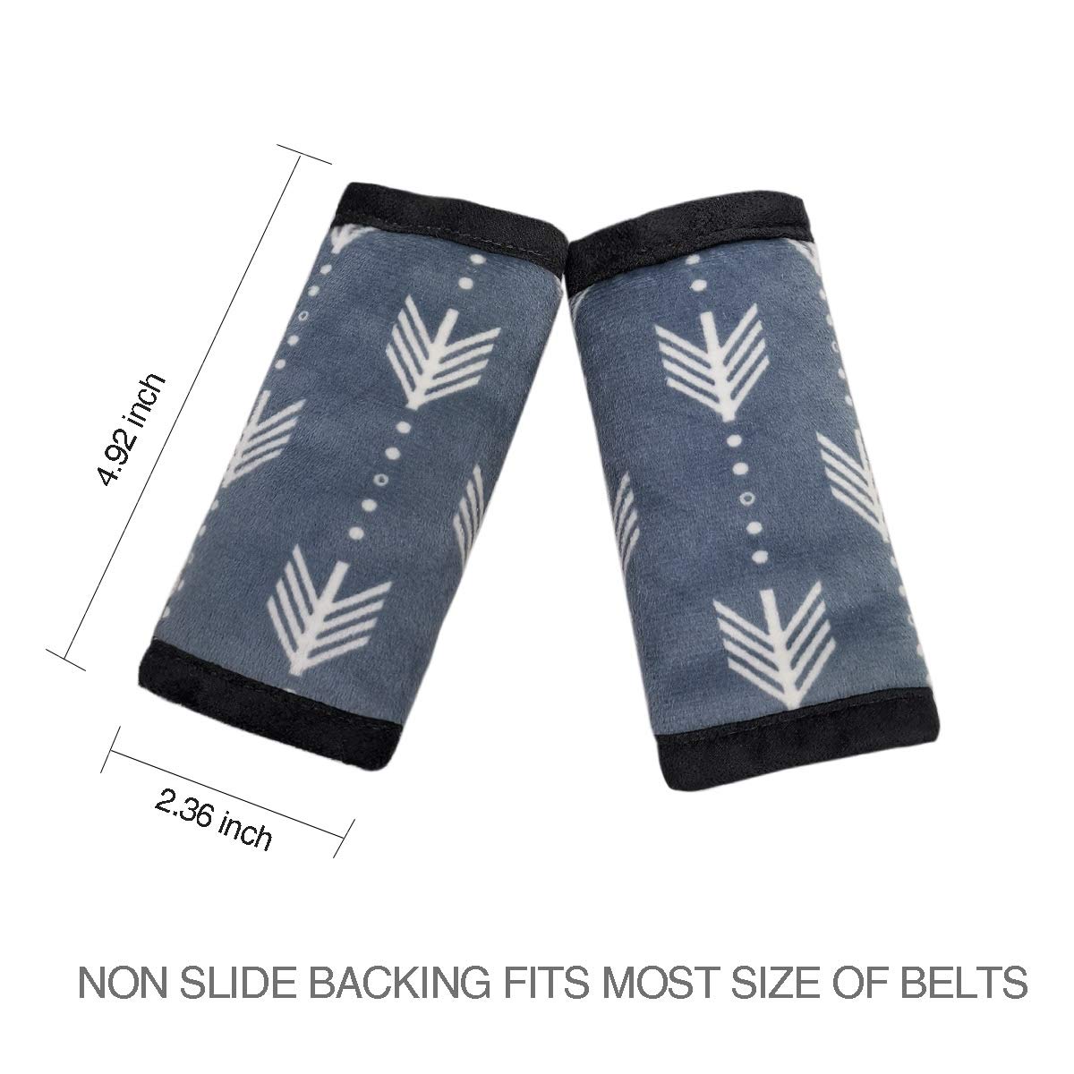 Car Seat Strap Covers for Baby Kids, Seat Belt Covers Strap Pads Cushion for boy Girl, Protect Neck and Shoulder rubbing, Anti-Slip Design, Universal for Stroller/Carrier/Pushchair Grey