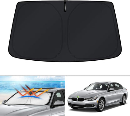 KUST Windshield Sun Shade for Toyota RAV4 2019-2022 2023 2024 2025 2026 Window Accessories Shade Sun Visor Cover Foldable Block UV Rays - Colors A