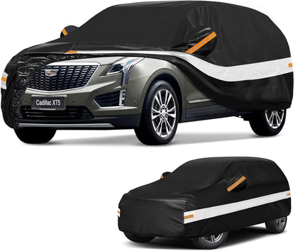 10 Layers Car Cover Custom Fit for Mercedes Benz C Class C250 C300 C43 C63 (1993-2026), Waterproof All Weather for Automobiles, Outdoor Full Cover Sun Dust Rain Protection with Cotton. Black - Colors B