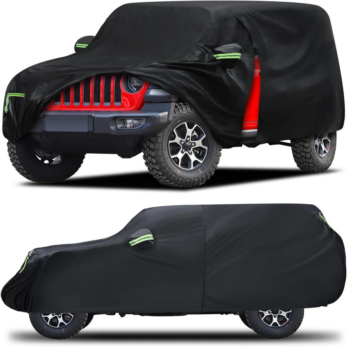 Car Cover Custom Fit for Honda CRV 1997-2025,Toyota RAV4 1996-2025, 6 Layers Truck Cover Waterproof All Weather for Automobiles,Outdoor Full Exterior Cover,Rain, Sun, Wind Protection,Black