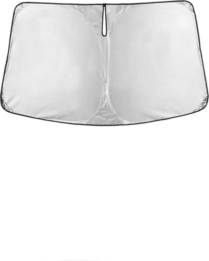 EcoNour Car Windshield Sun Shade | 2025 Upgraded Innovative No-Light-Pass Technology for Maximum Coverage | Foldable Sun Shade Keeps Your Vehicle Cool | Must-Have Car Accessories | Small (59" x 29") - Colors K
