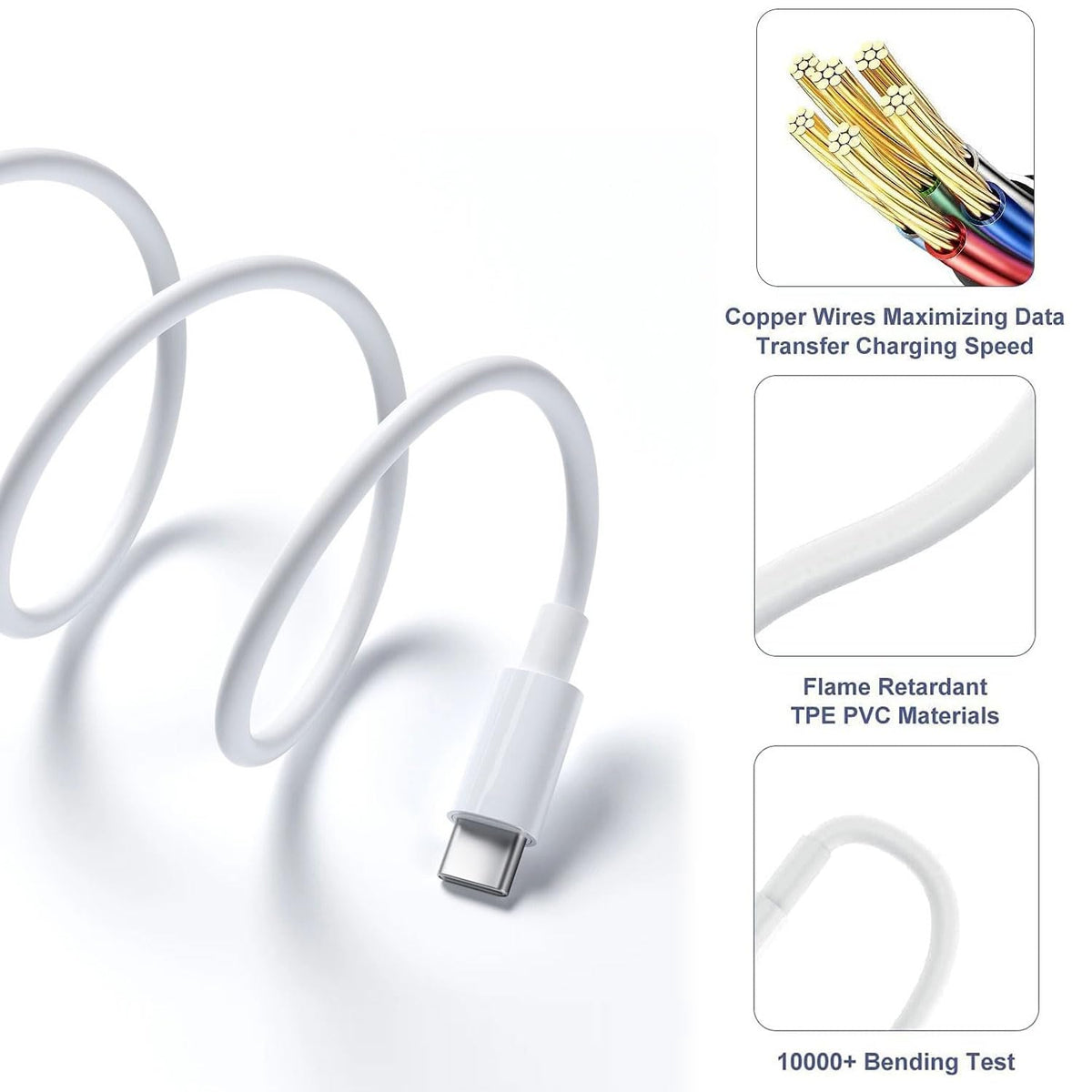 Car Carplay Cable for iPhone 17/16/15, USB A to USB C Cable Compatible for iPhone 17/16,17Air, 17/16/15 Pro Max,17E/16E/Plus, iPad 10th/11 Gen,iPad Pro 12.9,Air 5th/4th Charger Cord,Car Charging Cable