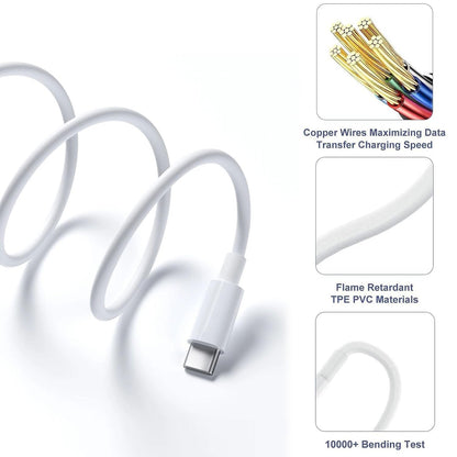 Car Carplay Cable for iPhone 17/16/15, USB A to USB C Cable Compatible for iPhone 17/16,17Air, 17/16/15 Pro Max,17E/16E/Plus, iPad 10th/11 Gen,iPad Pro 12.9,Air 5th/4th Charger Cord,Car Charging Cable
