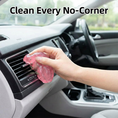 4PCS Car Cleaning Gels, Universal Automotive Air Vent Dust Cleaning Putty, Reusable Auto Interior Detailing Slime Supplies, Fit for Dashboards, Cup Holders (Colorful)