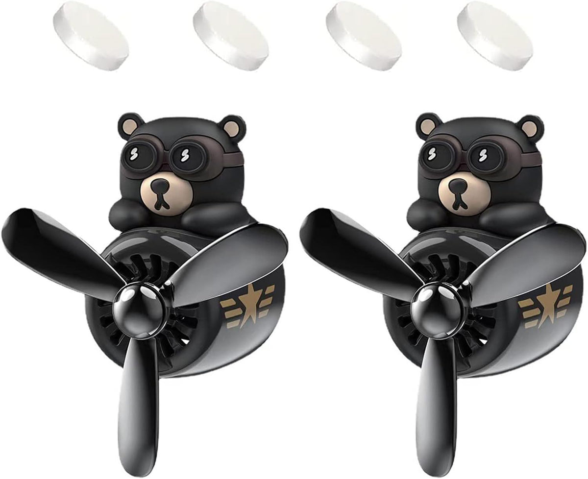 Pilot Car Air Freshener, Cute Dog Car Vent Clip Air Freshener Automotive Air Outlet Fan Diffuser, Automotive Interiors Vent Decoration (Shake Head Style - Dog)